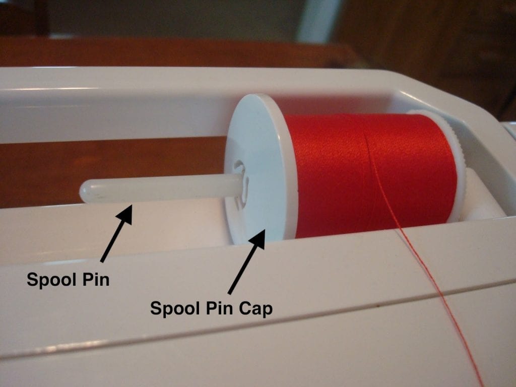 placing your thread spool